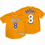 Maglia Manica Corta Los Angeles Lakers Kobe Bryant #8 Giallo