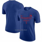 Maglia Manica Corta Philadelphia 76ers Blu