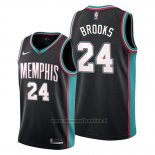 Maglia Memphis Grizzlies Dillon Brooks NO 24 Classic 20th Season Nero