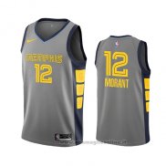 Maglia Memphis Grizzlies Ja Morant NO 12 Citta 2019-20 Grigio