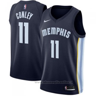 Maglia Memphis Grizzlies Mike Conley Jr. NO 11 2017-18 Blu