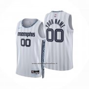 Maglia Memphis Grizzlies Personalizzate Citta 2025-26 Bianco