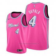 Maglia Miami Heat Kz Okpala NO 4 Earned 2019-20 Rosa