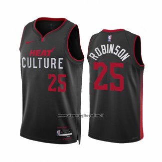 Maglia Miami Heat Orlando Robinson #25 Citta 2023-24 Nero