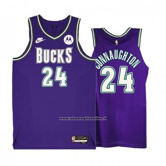 Maglia Milwaukee Bucks Pat Connaughton #24 Classic 2022-23 Viola