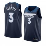 Maglia Minnesota Timberwolves Jared Terrell NO 3 Icon 2017-18 Blu