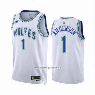 Maglia Minnesota Timberwolves Kyle Anderson #1 Classic 2023-24 Bianco