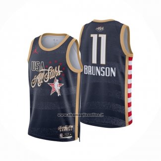 Maglia Nba All Star 2026 Jalen Brunson No 11 Blu