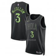 Maglia New Orleans Pelicans Cj Mccollum #3 Citta 2023-24 Nero