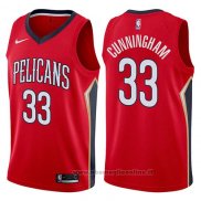 Maglia New Orleans Pelicans Dante Cunningham NO 33 Statement 2017-18 Rosso