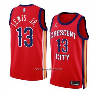 Maglia New Orleans Pelicans Kira Lewis JR #13 Statement 2023-24 Rosso