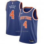Maglia New York Knicks Derrick Rose #4 Icon 2020-21 Blu