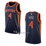 Maglia New York Knicks Derrick Rose #4 Statement 2022-23 Nero