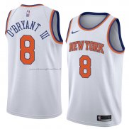 Maglia New York Knicks Johnny O'bryant III NO 8 Statement 2018 Bianco