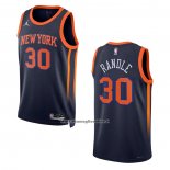 Maglia New York Knicks Julius Randle #30 Statement 2022-23 Nero