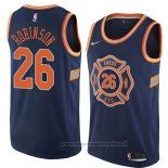 Maglia New York Knicks Mitchell Robinson NO 26 Citta 2018 Blu