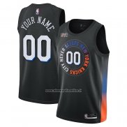 Maglia New York Knicks Personalizzate Citta 2020-21 Nero