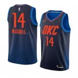 Maglia Oklahoma City Thunder K. J. Mcdaniels NO 14 Statement 2018 Blu