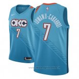 Maglia Oklahoma City Thunder Timothe Luwawu-Cabarrot NO 7 Citta 2018-19 Blu