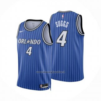 Maglia Orlando Magic Jalen Suggs No 4 Icon 2025-26 Blu
