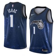 Maglia Orlando Magic Jonathan Isaac NO 1 Citta 2018 Blu