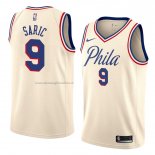 Maglia Philadelphia 76ers Dario Saric NO 9 Citta 2018 Crema