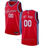 Maglia Philadelphia 76ers Personalizzate 17-18 Rosso