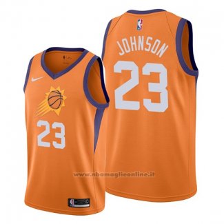 Maglia Phoenix Suns Cameron Johnson NO 23 Statement Arancione