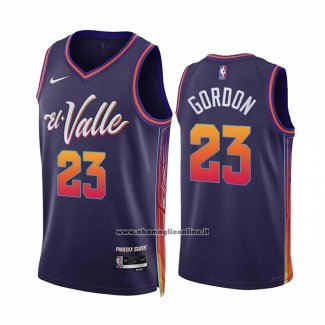 Maglia Phoenix Suns Eric Gordon #23 Citta 2023-24 Viola