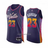 Maglia Phoenix Suns Eric Gordon #23 Citta Autentico 2023-24 Viola