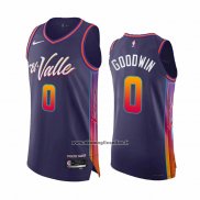 Maglia Phoenix Suns Jordan Goodwin #0 Citta Autentico 2023-24 Viola