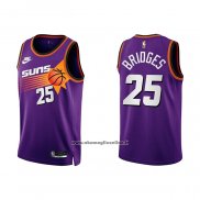 Maglia Phoenix Suns Mikal Bridges #25 Classic 2022-23 Viola