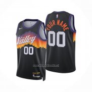 Maglia Phoenix Suns Personalizzate Citta 2025-26 Nero