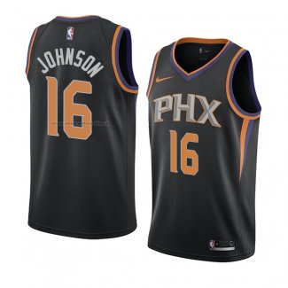 Maglia Phoenix Suns Tyler Johnson NO 16 Statement 2018 Nero