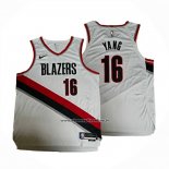Maglia Portland Trail Blazers Hansen Yang No 16 Association 2024-25 Bianco