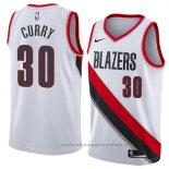 Maglia Portland Trail Blazers Seth Curry NO 30 Statement 2018 Bianco