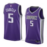 Maglia Sacramento Kings Bruno Caboclo NO 5 Icon 2018 Viola