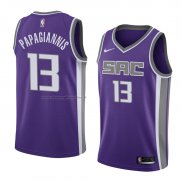 Maglia Sacramento Kings Georgios Papagiannis NO 13 Icon 2018 Viola