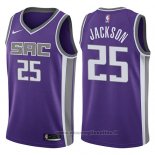 Maglia Sacramento Kings Justin Jackson NO 25 Icon 2017-18 Viola