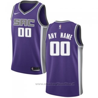 Maglia Sacramento Kings Personalizzate 17-18 Viola