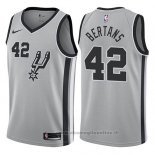 Maglia San Antonio Spurs Davis Bertans NO 42 Statement 2017-18 Grigio