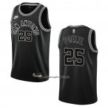 Maglia San Antonio Spurs Jakob Poeltl #25 Classic 2022-23 Nero