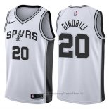 Maglia San Antonio Spurs Manu Ginobili NO 20 2017-18 Bianco