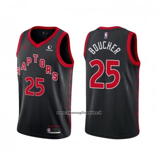 Maglia Toronto Raptors Chris Boucher #25 Statement 2020-21 Nero