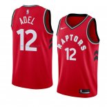 Maglia Toronto Raptors Deng Adel NO 12 Icon 2018 Rosso