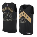 Maglia Toronto Raptors Malachi Richardson NO 23 Citta 2018 Nero2