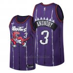 Maglia Toronto Raptors Og Anunoby NO 3 Classic Edition Viola