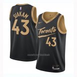 Maglia Toronto Raptors Pascal Siakam #43 Citta 2020-21 Nero