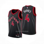 Maglia Toronto Raptors Scottie Barnes No 4 Statement 2024-25 Nero