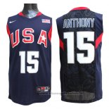 Maglia USA 2008 Anthony NO 15 Blu